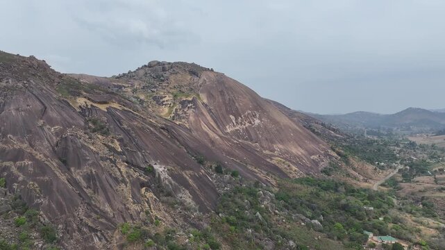 Sibebe Rock in eSwatini - Aerial View