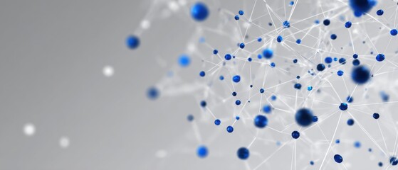 Abstract network of interconnected spheres (1)