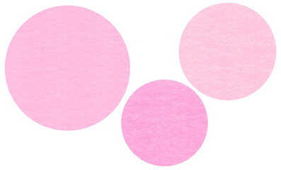 春らしいピンク色の和風なテクスチャの円形の背景フレーム