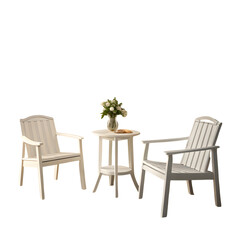 two-white-chairs-and-a-small-table-sit-in-a-minima (1)