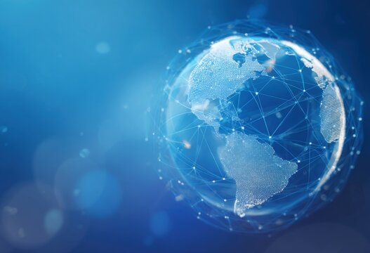 Global network, digital earth