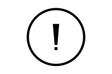 Vector illustration of a highlighted exclamation mark icon, symbolizing error, alert, warning, or attention. Simple and modern design, ideal for user interfaces, apps, websites, notification messages,