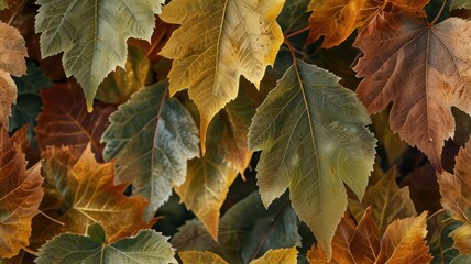 Muted Rust Gold Olive Leaves – Luxury Autumn Backdrop Wallpaper