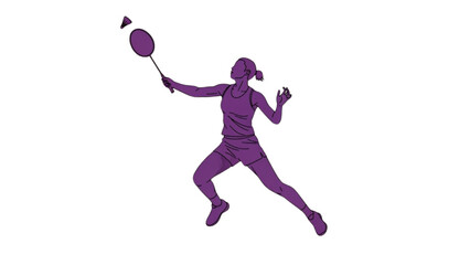 Vector Illustration of Woman Silhouette Jumping, Dancing, and Playing Tennis – AI EPS PNG