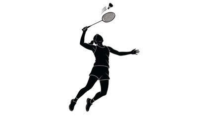 Vector Illustration of Woman Silhouette Jumping, Dancing, and Playing Tennis – AI EPS PNG