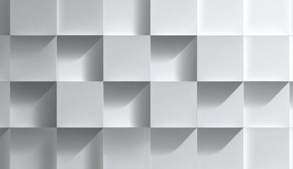 Abstract geometric pattern of light gray squares
