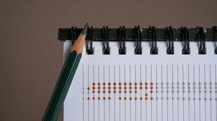 Golf Scorecard With Pencil Resting on Flat Surface Captures the Essence of the Game