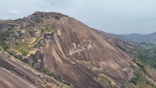 Sibebe Rock in eSwatini - Aerial View
