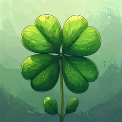 Four-leaf clover illustration