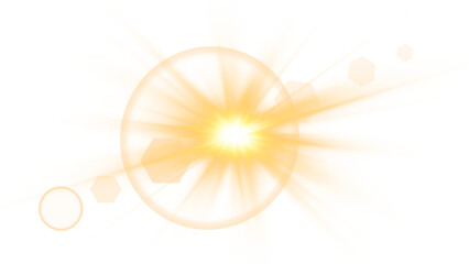 Fototapeta na wymiar PNG sunlight special lens flare light effect. Stock royalty free. 