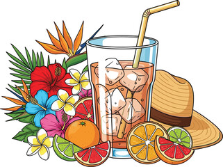 Refreshing Guaraná Scene with Summer Props