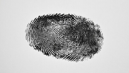 Fingerprint on a light background