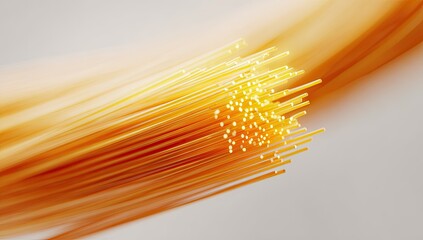 Abstract orange strands, a cluster of golden rods