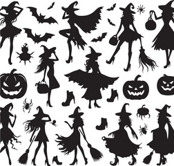 Halloween Silhouettes Icons