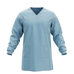 surgical gown on white background