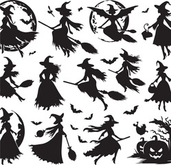 Halloween Silhouettes Icons