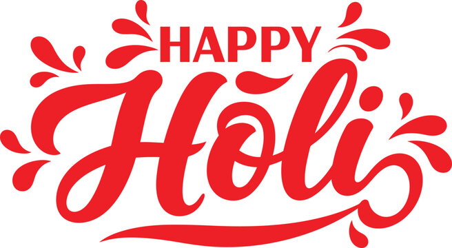 Happy Holi Festival Vector  design .