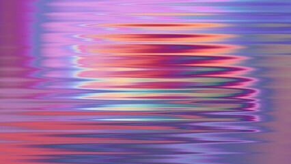 Iridescent Abstract Horizontal Waves With Pink Purple And Orange Tones background color