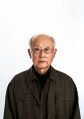 Asian senior techer photo face photography.