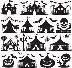 Halloween Silhouettes Icons