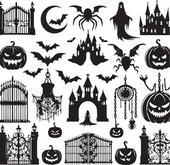 Halloween Silhouettes Icons