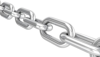 Obraz premium A gleaming metal chain interlocks with strength and precision—symbolizing unity, resilience, and the unbreakable power of connection.