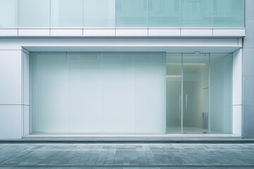 Modern storefront facade