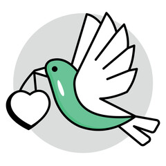 Love Colored Outline Icons