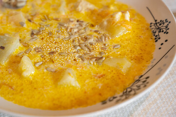 Soup with Meat and Cream Cheese