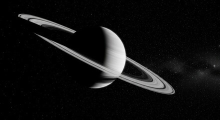 Saturn the Ringed Planet in Outer Space