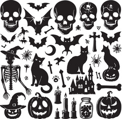 Halloween Silhouettes Icons