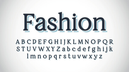 Obraz premium thin serif elegant isolated 3d typography