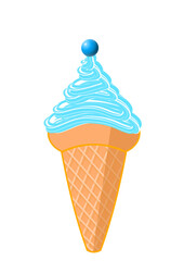 Icecream cone illustration design 