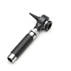 otoscope on white background 