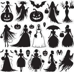 Halloween Silhouettes Icons