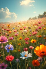 Obraz premium field of flowers