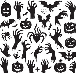 Halloween Silhouettes Icons