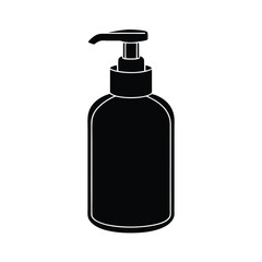 Fototapeta premium Zoo Keeper element isolated sanitizer bottle on white background