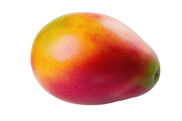 Fototapeta premium Vibrant ripe mango isolated on a transparent background demonstrating freshness and tropical fruit