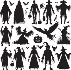 Halloween Silhouettes Icons