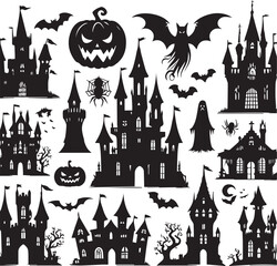 Halloween Silhouettes Icons