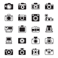 camera icon set