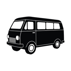 Zoo Keeper element isolated transport van on white background