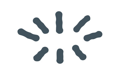 Abstract Set of Wavy Lines or sparkles or Worms