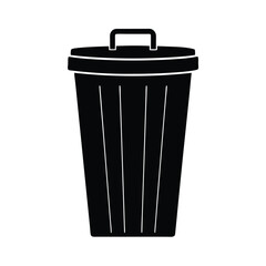 Zoo Keeper element isolated waste bin on white background