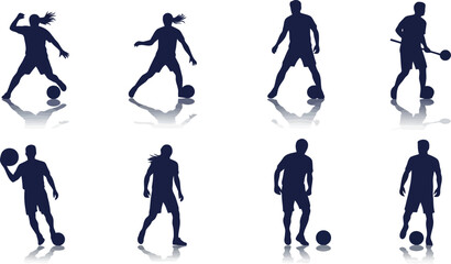 Fototapeta premium Flat Icons Collection of Tennis – Minimalist Vector Illustrations Featuring Racket, Ball, Court, Player, Net, Match Equipment, and Sport Symbols for Web, Mobile App UI, Infographics, and Print Design