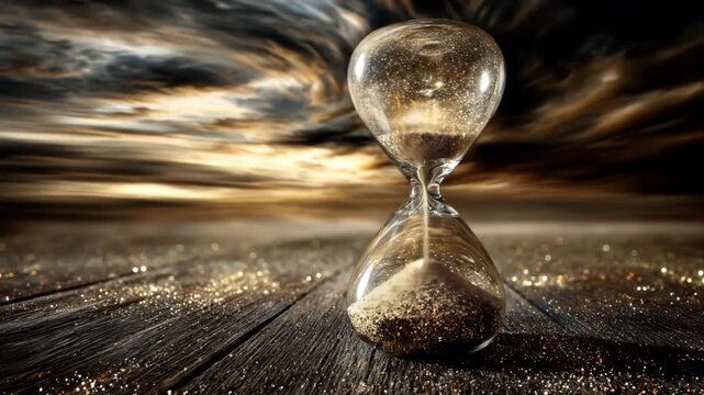 Hourglass sunset