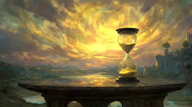 Golden hour sand timer