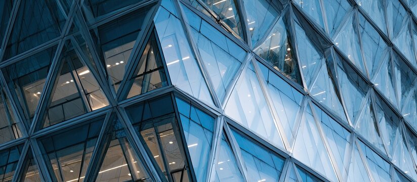 Modern glass facade of a high-rise building