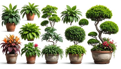 Obraz premium Collection of potted plants